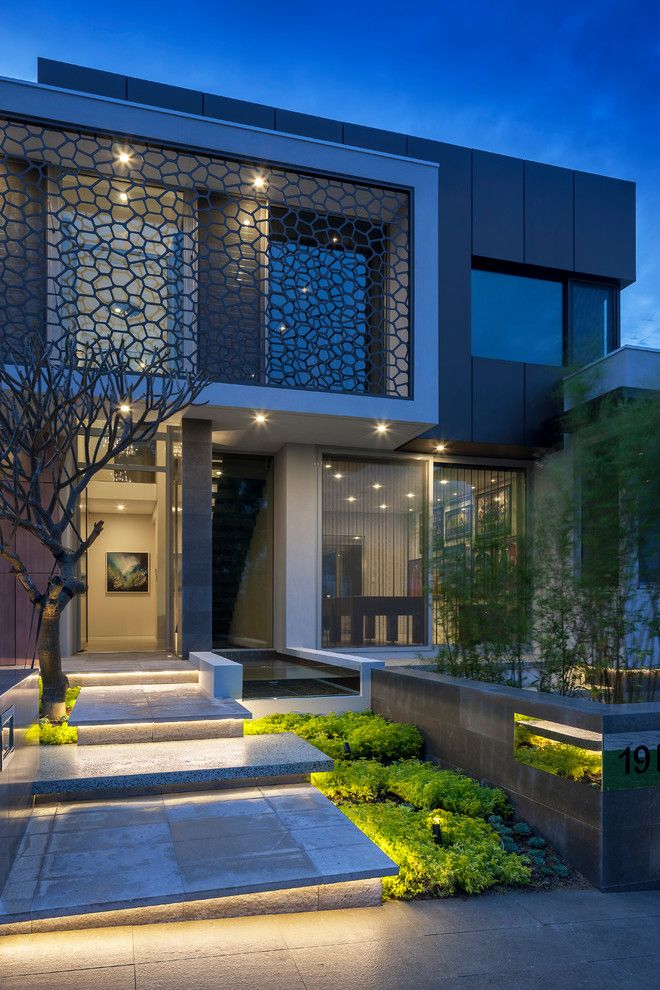 طراحی نمای ساختمان یک طبقه