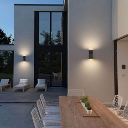 نورپردازی نمای ساختمان ساده و شیک